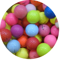 Coloured Practice Golf Balls