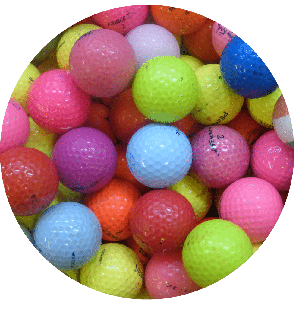 Used Coloured Practice Golf Balls Second Hand Golf Balls 4 You