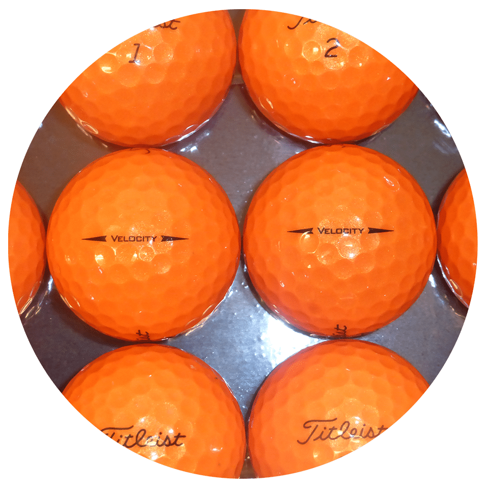 Used Orange Titleist Velocity Golf Balls Second Hand Golf Balls 4 You