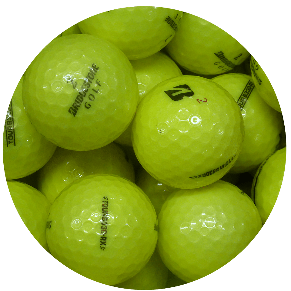 Used Bridgestone Tour B330 Yellow Golf Balls Second Hand Golf Balls 4 You